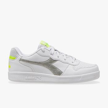 Diadora Playground Gs Girl Biele / Zlte - Detske Tenisky